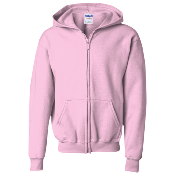Heavy Blend Youth Full-Zip Hooded Sweatshirt Youth Hoodie 18600B Gildan