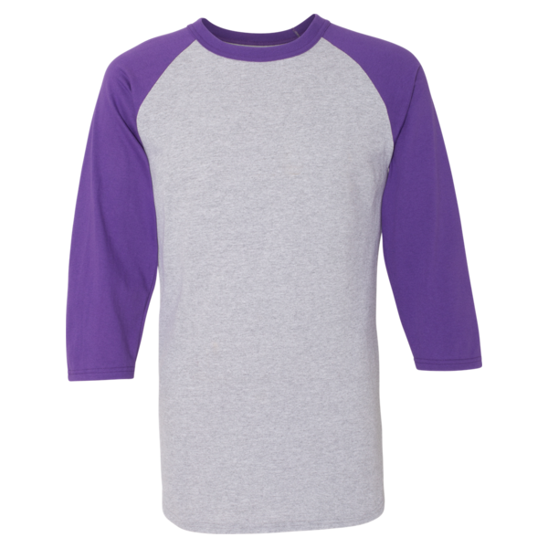 Raglan Sleeve Baseball T-Shirt Art Flo Screen Printing