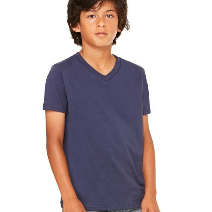 Youth V-Neck Jersey Tee Thumbnail