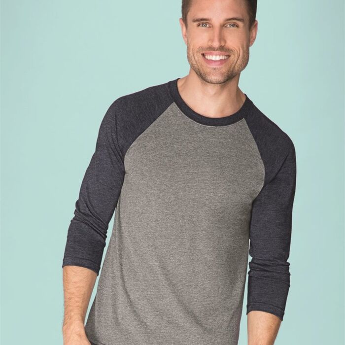 Unisex Tri-Blend Three-Quarter Sleeve Baseball Raglan Tee Thumbnail