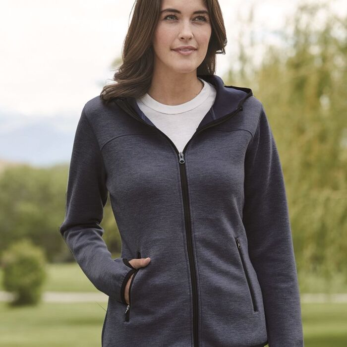 Heat Last Women's Fleece Tech Hooded Full-Zip Sweatshirt Thumbnail