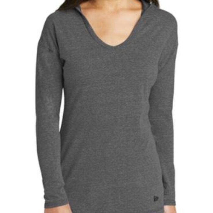 Ladies Tri-Blend Performance Pullover Hoodie Tee Thumbnail